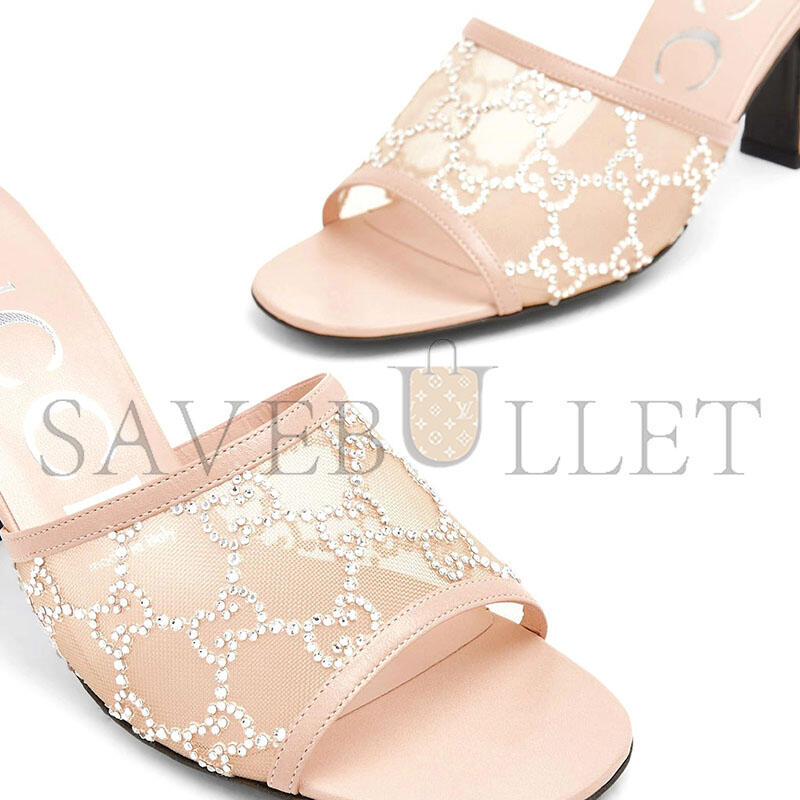 Gvc*1 gg mid-heel slide sandals 747245